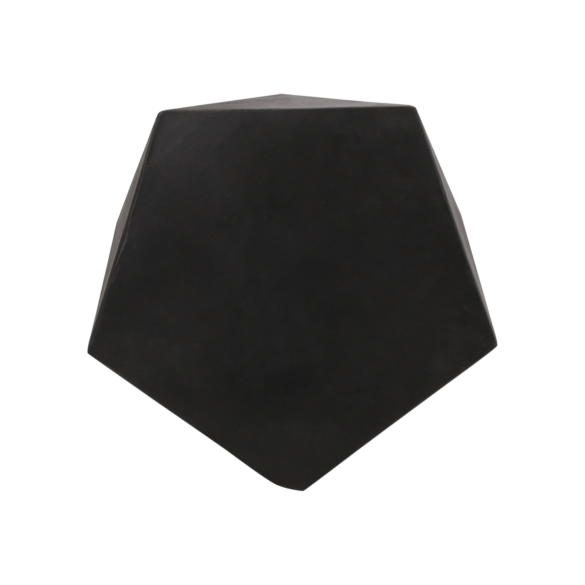 Side Table With Geometric Design - Black - Image 8