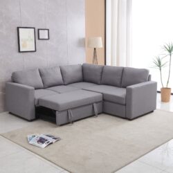 Sectional Sofa Bed - Gray