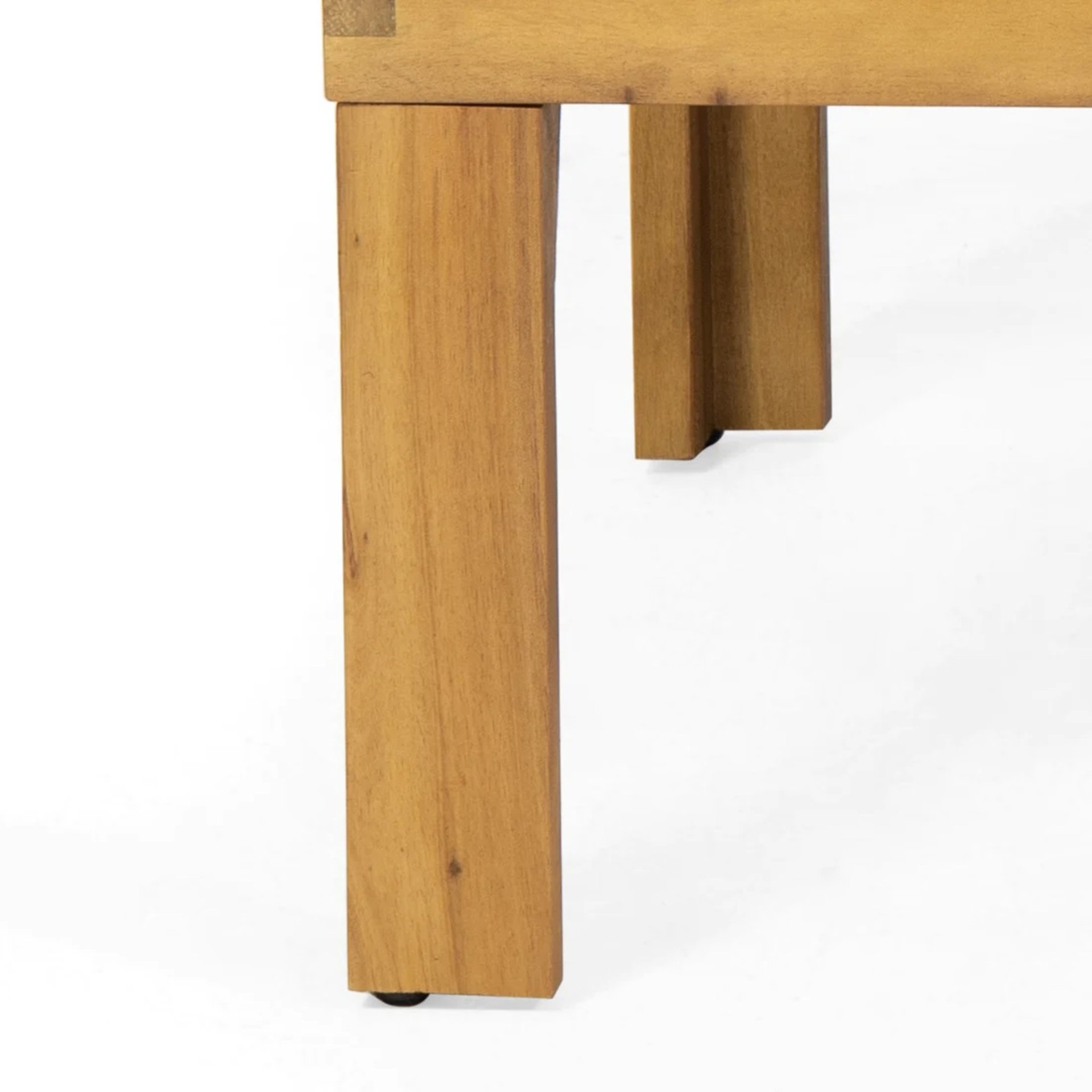 Outdoor 4 Seater Acacia Wood Chat Set With Wicker Accents And Cushions - Teak / Mixed Brown / Beige - Image 25