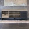 Nantan - TV Stand - Rustic Oak / Black - Image 9