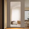 Modern Frameless Full Body Mirror With Explosion Proof Glass - Clear - Image 4