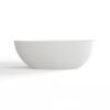 Soaking Bathtub, Freestanding, Solid Surface - Matte White - Image 4