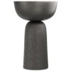 Hughes - Cast Aluminum Side Table - Black - Image 2