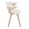 Gardenia - Mid-Century Modern Dining / Chair - White Washed / Cream - Image 2