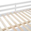 Full Loft Bed With U Shaped Desk, Storage Compartments And Tri Fold Mirror - White - Image 14