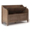 Connaught - Entryway Storage Bench - Rustic Natural Aged Brown - Image 2