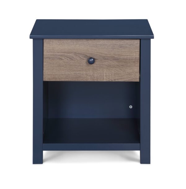 Connelly - Nightstand - Midnight Blue / Vintage Walnut