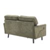 Mid Century Modern Loveseat Sofa With USB Ports, Removable Pillow Cover - Green - Image 11