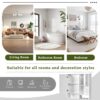 Modern Wall Mounted Bathroom Medicine Cabinet, Bathroom Wall Storage Cabinet With Mirror, Over The Toilet Space Saver Cabinet With Towels Bar - White - Image 7