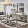 Dauphin - TV Stand Storage Display Console Table - Gray Cashmere - Image 16