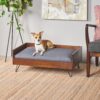 Dog Bed With Sleek Hairpin Legs - Reclaimed Oak / Iron - Image 2