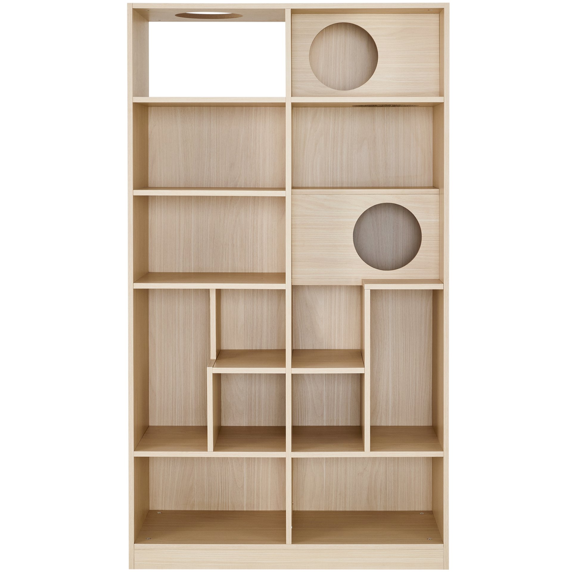 Furniture Style Cat Bookcase Cat Tree Shelves - Natural - Image 7