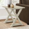 Accent End Table, Square, Transitional - White - Image 10