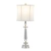 Karat - Contemporary Crystal Table Lamp (Set of 2) - Clear Crystal / Chrome / White Softback - Image 3