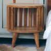 Ariella - Single Shelf Nightstand - Oak - Image 10