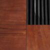 Italian Retro Inspired Acacia Wood Storage Coffee Table - Brown / Black - Image 16