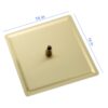 16" Square Stainless Steel Rainfall Shower Head Wall / Ceiling Mount With Self Cleaning Nozzles & Full Coverage Design - Gold - Image 3