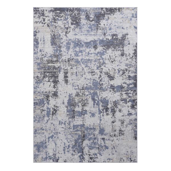 Payas - 2' X 3' Abstract Area Rug - Gray / Denim