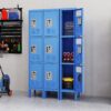 Lockers For Employees With 3 Door Storage Locker Durable For Gym, School, Office - Blue - Image 9