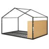 Full Size Bed House Frame With Shelves And Lights - Black - Image 5