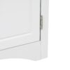 Triangle Bathroom Storage Cabinet With Adjustable Shelves, Freestanding Floor Cabinet For Home Kitchen - White - Image 25
