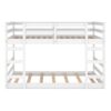 Full Over Full Classic Bunk Bed & Ladder - White - Image 11