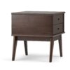 Draper - Mid Century Side Table - Medium Auburn Brown - Image 3
