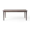Rustic Farmhouse Dining Table With Square Leg Design - Brown - Image 4
