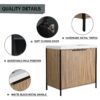 Modern Freestanding Bathroom Vanity With Resin Sink & Soft Close Cabinet Doors - Light Coffee - Image 9