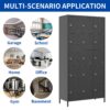 15 Door Lockers With Lock For Employee Storage - Black - Image 7