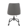 Marche - Contemporary Adjustable Office Chair With Casters - Black / Gray - Image 4