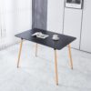 Table, Dining Table, Office Table, Coffee Table - Matte Black - Image 7