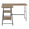 Computer Desk, Home Office, Corner, Storage Shelves, L-Shape, Work, Laptop, Contemporary, Modern - Taupe - Image 11