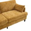 Modern Style Chenille 2 Seater Sofa With LED Light, USB Port & Storage Bag, Rubber Wood Legs - Mustard Yellow - Image 25