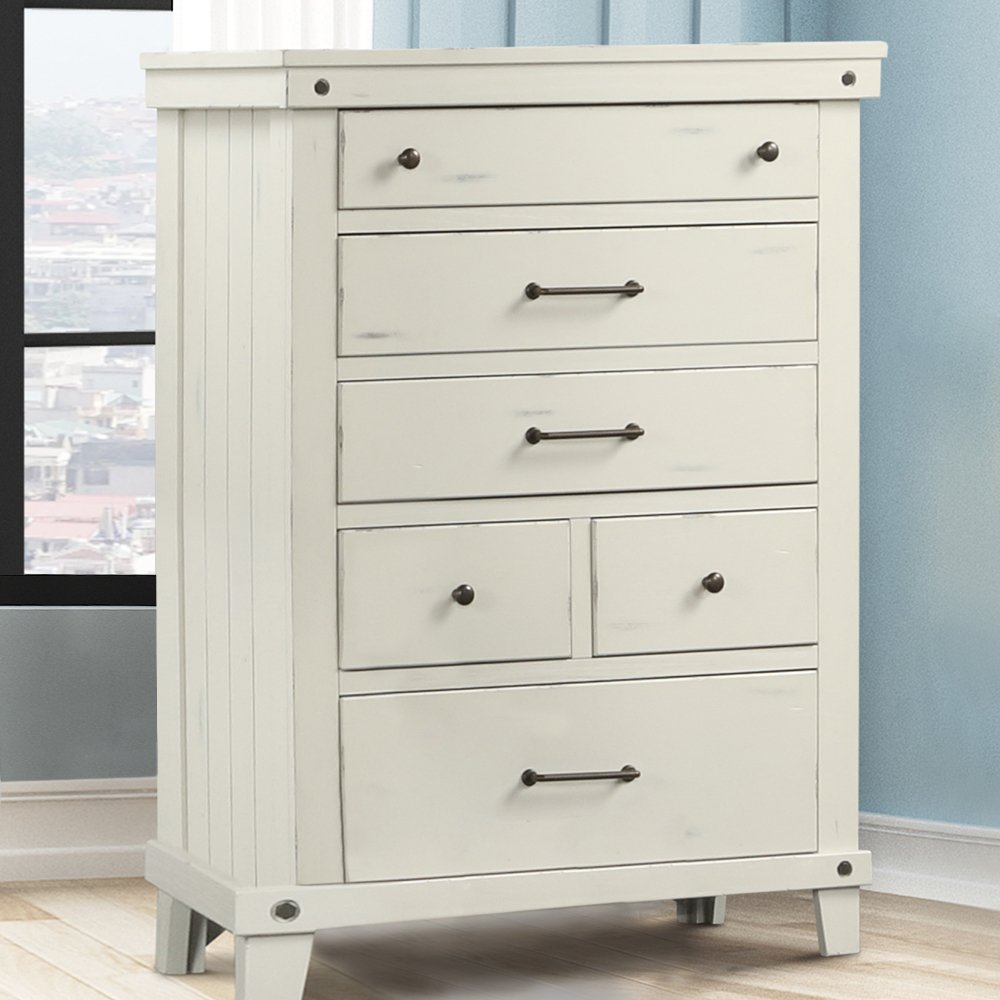 6 Drawer Chest - White - Image 3