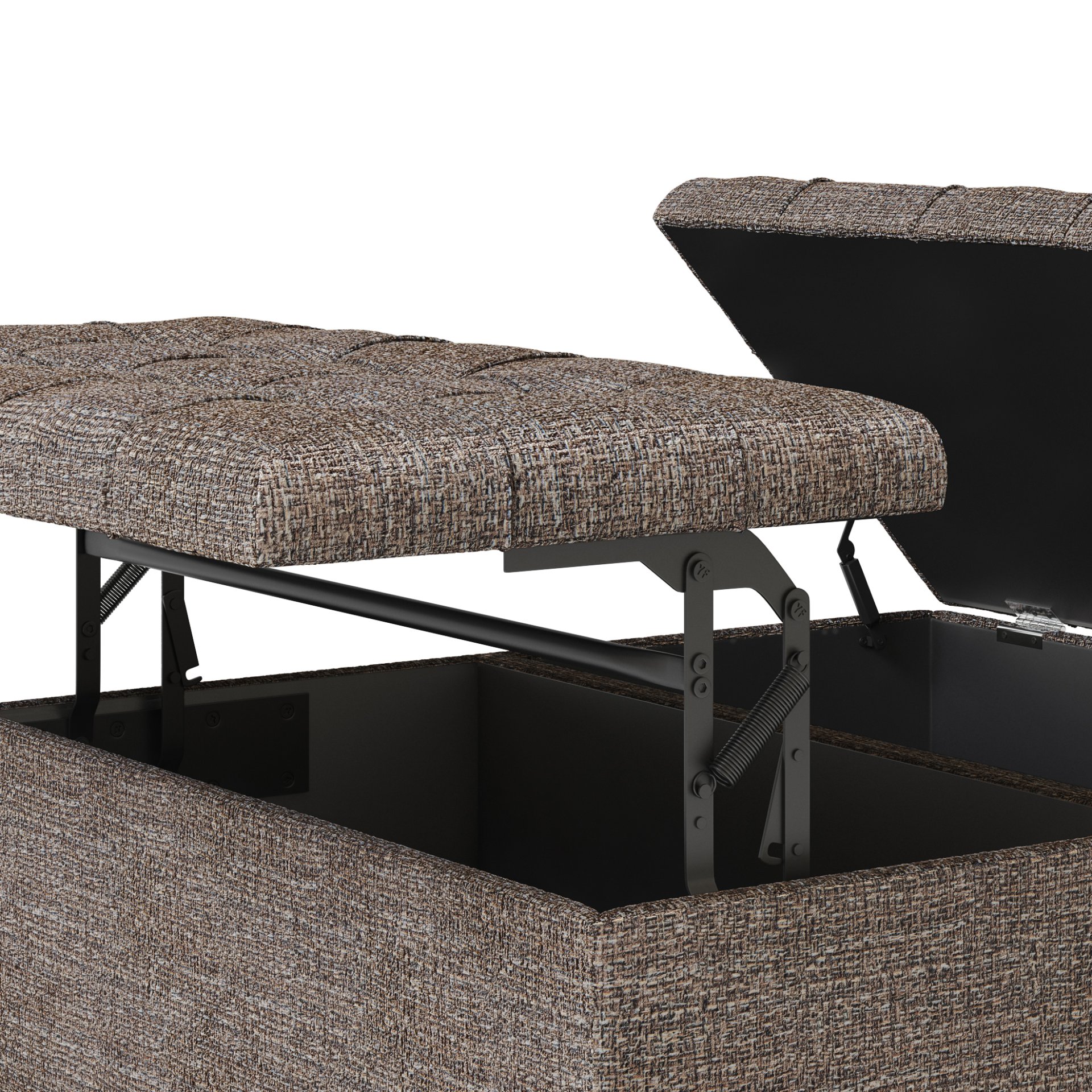 Harrison - Coffee Table Storage Ottoman - Mink Brown - Image 4