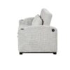 Pull Out Sofa Bed Modern Chenille Convertible Loveseat Sofa With Adjsutable Backrest, 2 Pillows, Cup Holders, USB Ports For Living Room, Apartment - White / Gray - Image 22