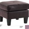 Elegant Casual Ottoman - Dark Brown - Image 2