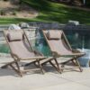 Arcadia - Outdoor Sling Chair With Pillow - Gray - Image 5