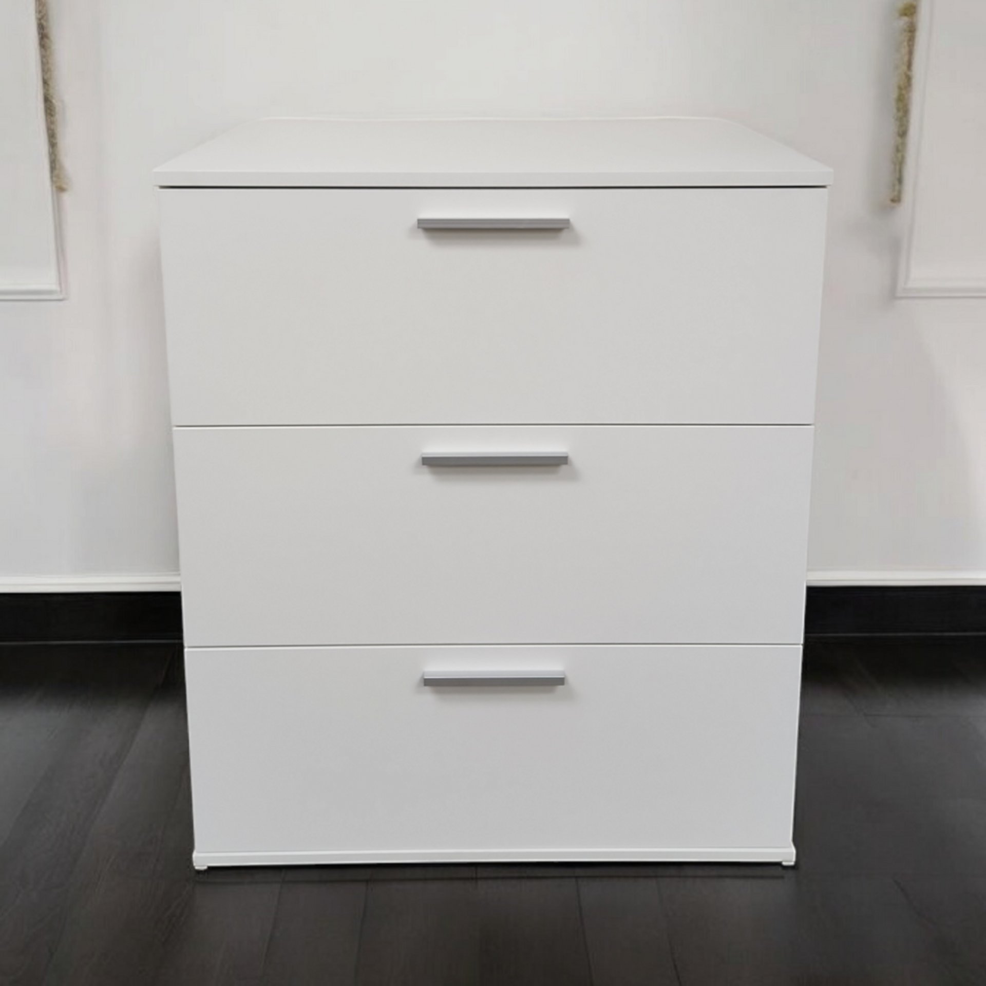 Morgan - 3 Drawer Modular Jumbo Chest In Wood Transformable Storage Solution - White - Image 4