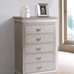 Lorana - Modern Chest - Silver Champagne