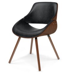 Malden - Bentwood Dining Chair With Wood Back - Distressed Black