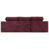 Cloud Sectional Sofa Upholstered Sofa Couch With Double-Layer Cushion And Side Pockets - Red - Image 27