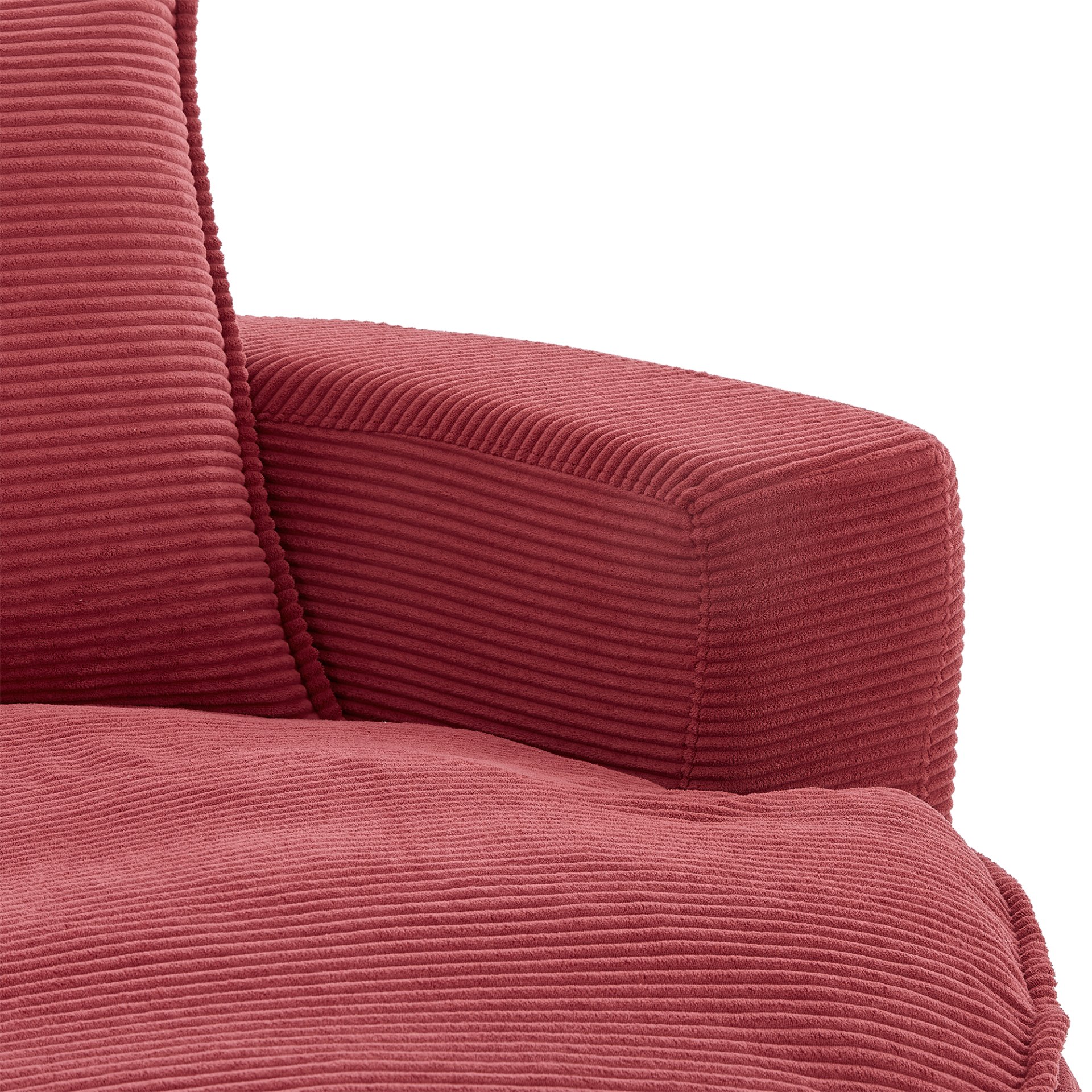 360° Swivel Sofa Chair Accent Barrel Chair With Dual Layer Cushion And Removable Pillows - Red - Image 19