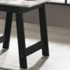 Kenzo - End Table With Faux Marble Top Finish - Black - Image 5