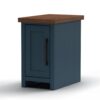 Nantucket - Chairside Table - Blue Denim, Whiskey - Image 9