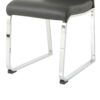 Modern Dining Chair (Set of 2), Upholstered With Cloth And Electroplated Metal Legs For Home Furniture - Charcoal Gray - Image 9