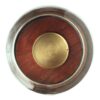 Boho Handcrafted Mango Wood Hurricane Candle Holder With Tempered Glass And Metal Accents - Brown - Image 6