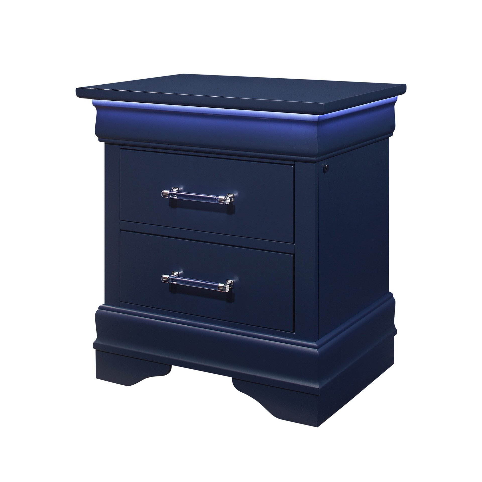 Charlston - Nightstand With LED - Blue - Image 4