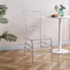 Dining Chair With Plastic Seat, Welding Chair (Set of 4) - Transparent - Image 6